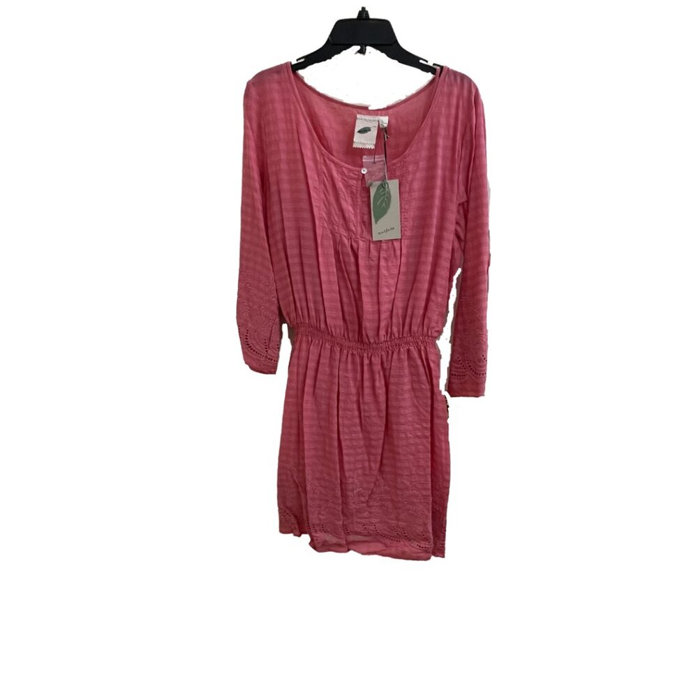 Nurture Pink Dress with Long Sleeves Size Large NWT